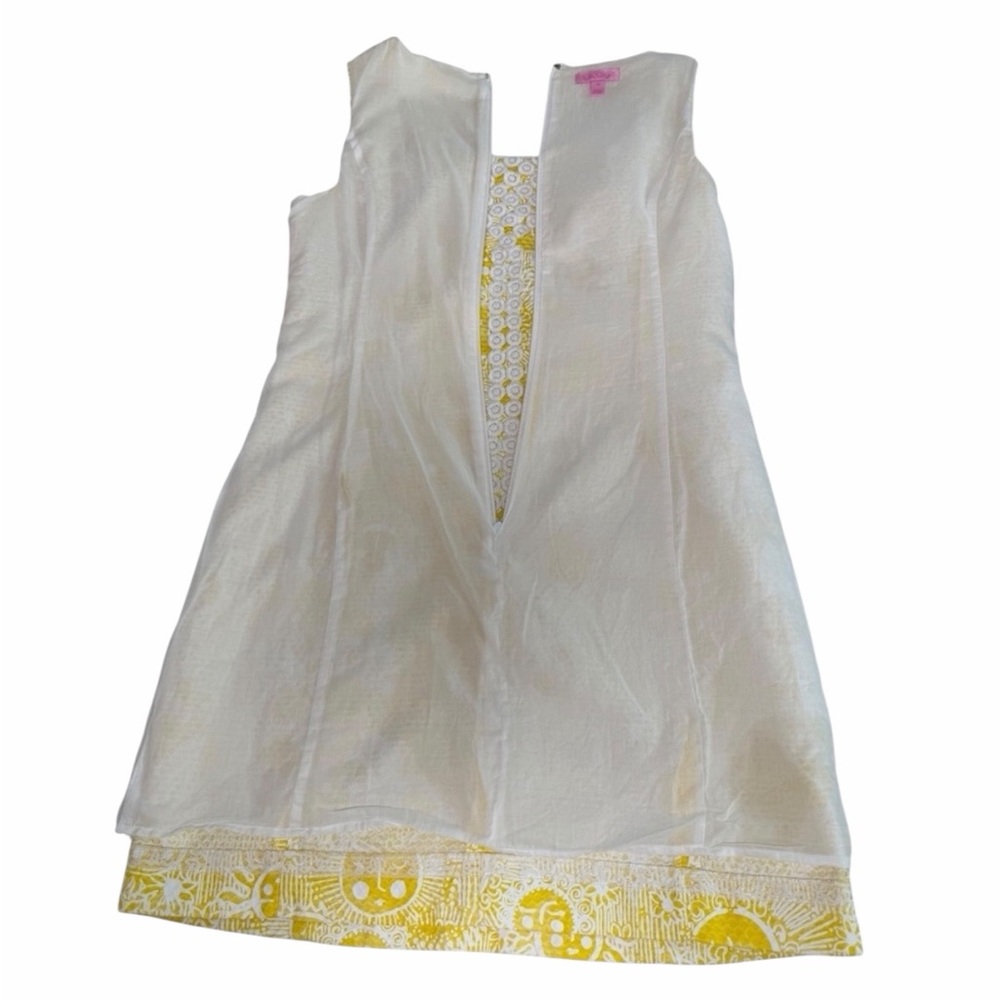 Lilly Pulitzer Yellow Lace-Trim Mini Dress - Picture 11 of 16